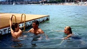 To Catch a Thief (1955)Brigitte Auber, Cary Grant, Grace Kelly, Hotel Carlton, Cannes, France and water